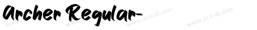 Archer Regular字体转换